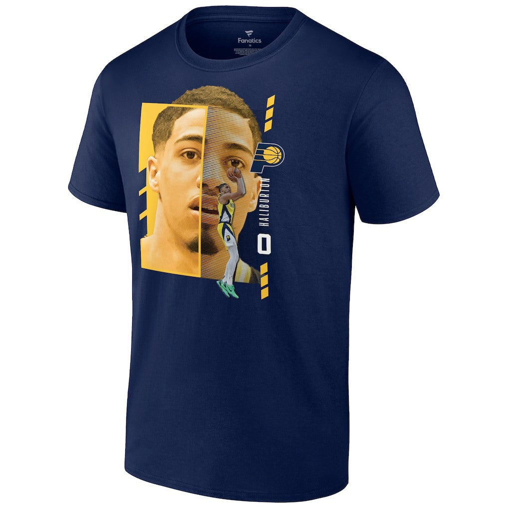 Tyrese Haliburton Indiana Pacers Jump Pass T-Shirt - Navy cheap
