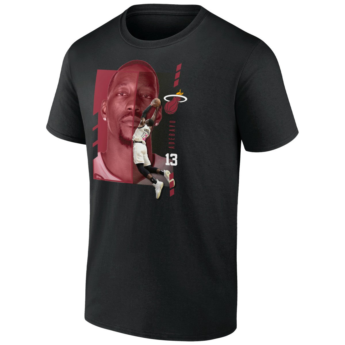 Bam Adebayo Miami Heat Jump Pass T-Shirt - Black cheap