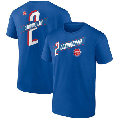 Cade Cunningham Detroit Pistons Full-Court Press Name & Number T-Shirt sale - Royal discount