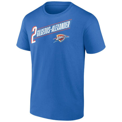 Shai Gilgeous-Alexander Oklahoma City Thunder Full-Court Press Name & Number T-Shirt - Blue outlet