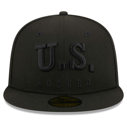USMNT New Era Text 59FIFTY Fitted Hat - Black | New Era on sale
