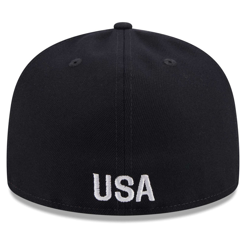 USMNT New Era Text 59FIFTY Fitted Hat - Navy | New Era outlet