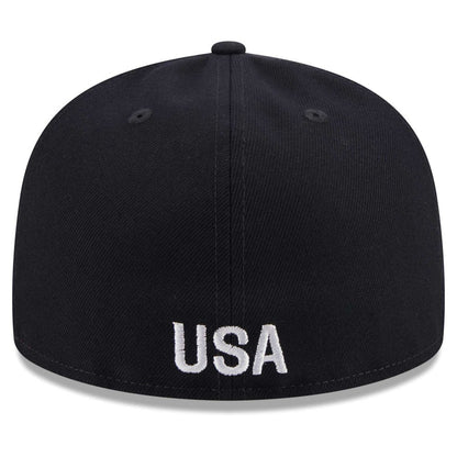USMNT New Era Text 59FIFTY Fitted Hat - Navy | New Era outlet