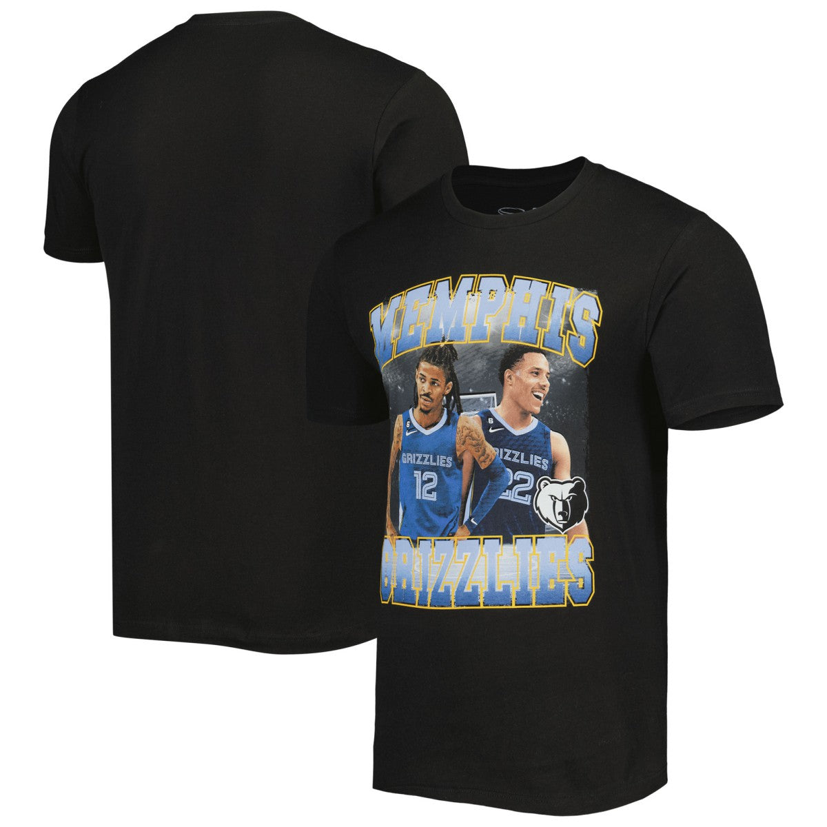 Ja Morant & Desmond Bane Memphis Grizzlies Stadium Essentials Unisex Player Duo T-Shirt - Black on sale