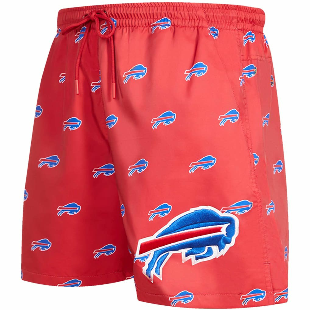 Buffalo Bills Pro Standard Allover Print Mini Logo Shorts - Red sale