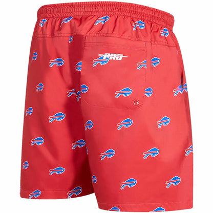 Buffalo Bills Pro Standard Allover Print Mini Logo Shorts - Red sale