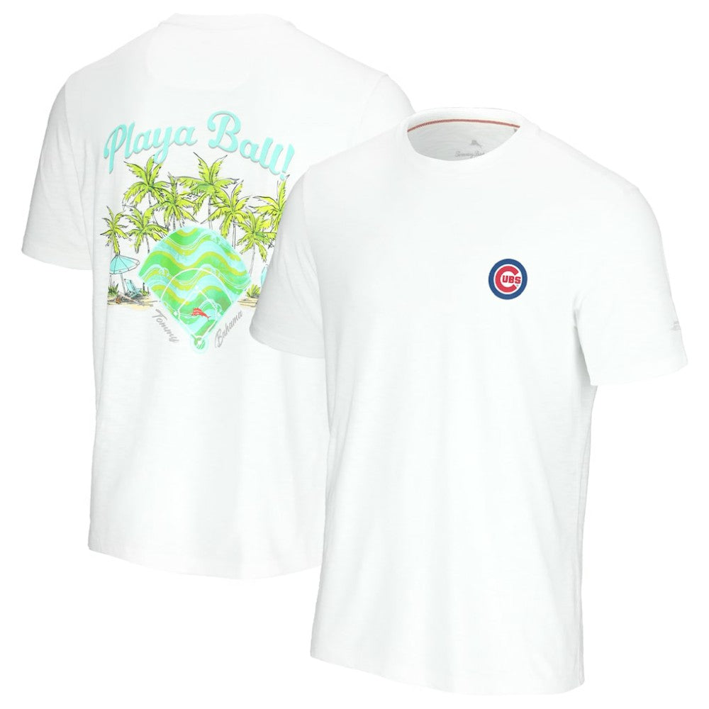 Chicago Cubs Tommy Bahama Playa Ball T-Shirt - White