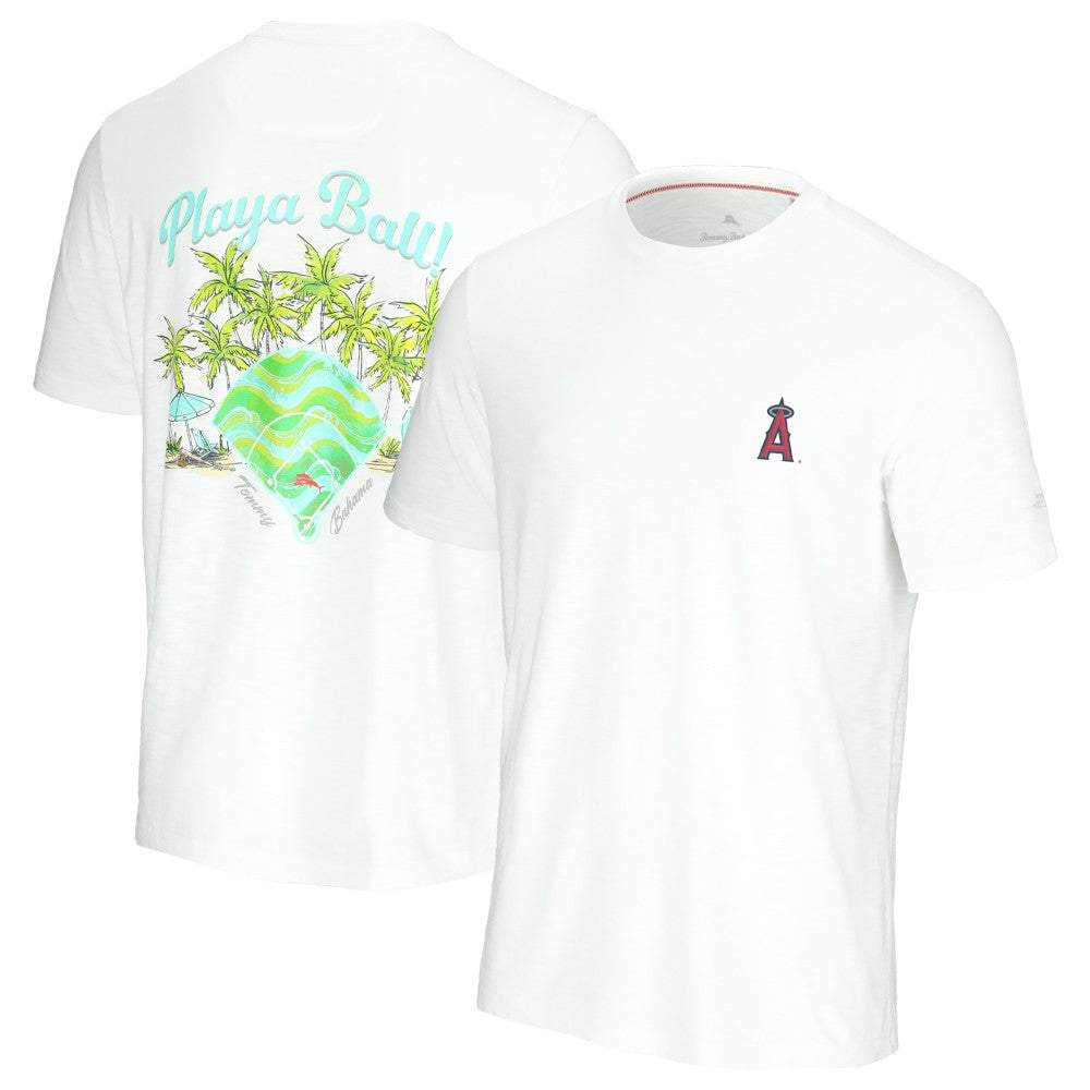 Los Angeles Angels Tommy Bahama Playa Ball T-Shirt - White