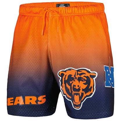 Chicago Bears Pro Standard Ombre Mesh Shorts - Navy/Orange on sale