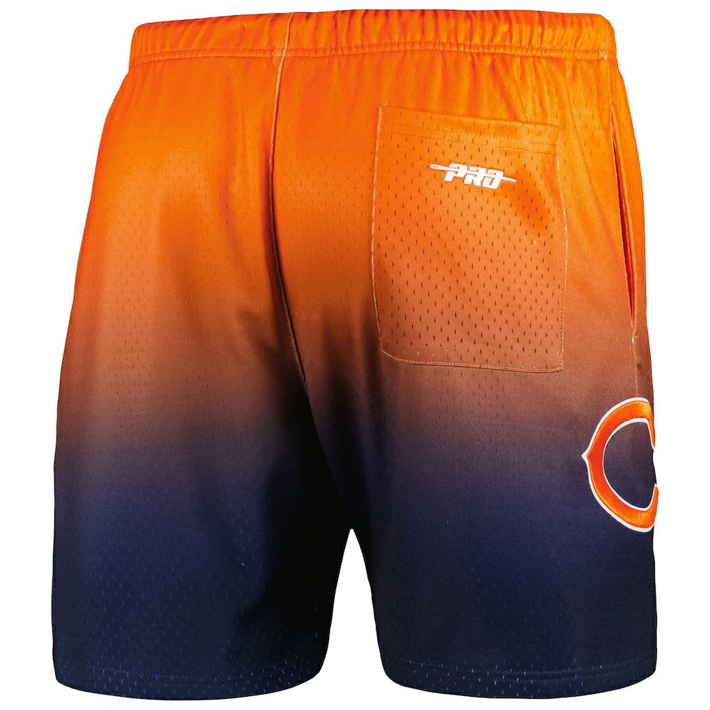Chicago Bears Pro Standard Ombre Mesh Shorts - Navy/Orange on sale