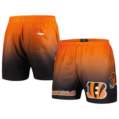 Cincinnati Bengals Pro Standard Ombre Mesh Shorts - Black/Orange outlet