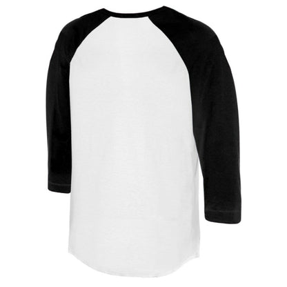 Miami Marlins Tiny Turnip Women's Clemente 3/4-Sleeve Raglan T-Shirt - White/Black