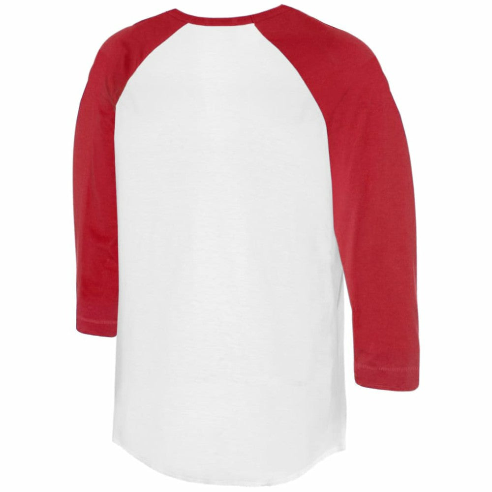 Philadelphia Phillies Tiny Turnip Women's Heart Bat 3/4-Sleeve Raglan T-Shirt - White/Red