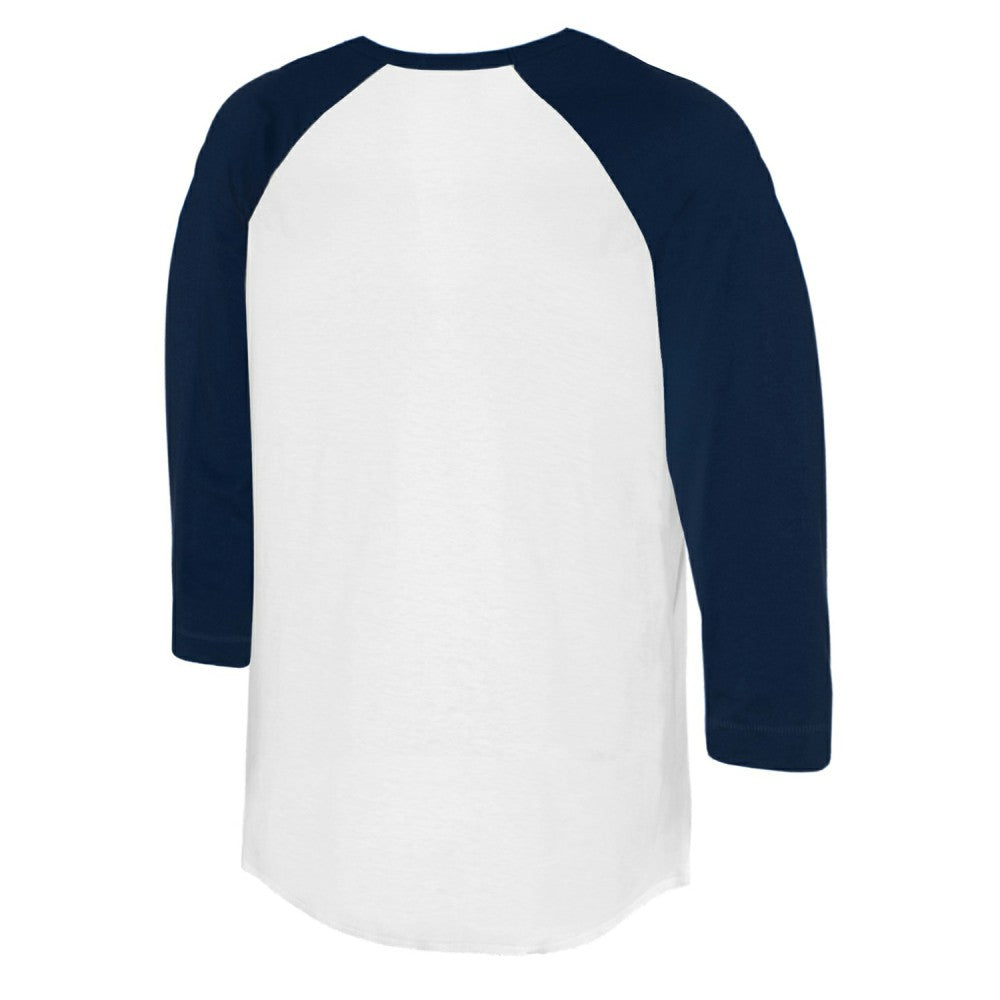 Milwaukee Brewers Tiny Turnip Women's Kate 3/4-Sleeve Raglan T-Shirt - White/Navy