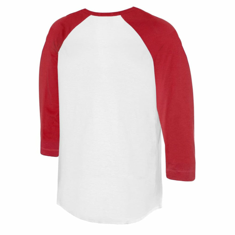 Philadelphia Phillies Tiny Turnip Women's Kate 3/4-Sleeve Raglan T-Shirt - White/Red