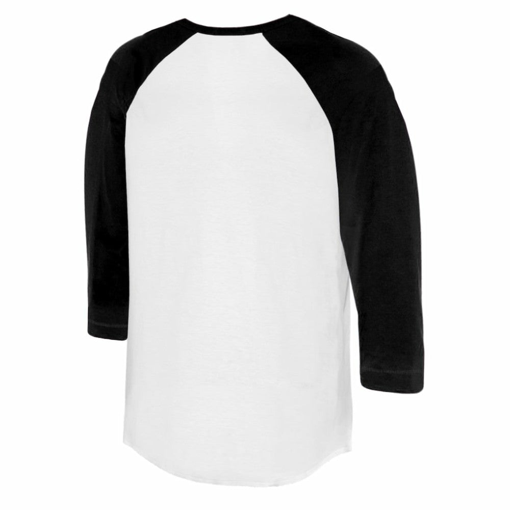 Chicago White Sox Tiny Turnip Women's Logo Mom 3/4-Sleeve Raglan T-Shirt - White/Black