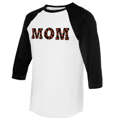 San Francisco Giants Tiny Turnip Women's Logo Mom 3/4-Sleeve Raglan T-Shirt - White/Black