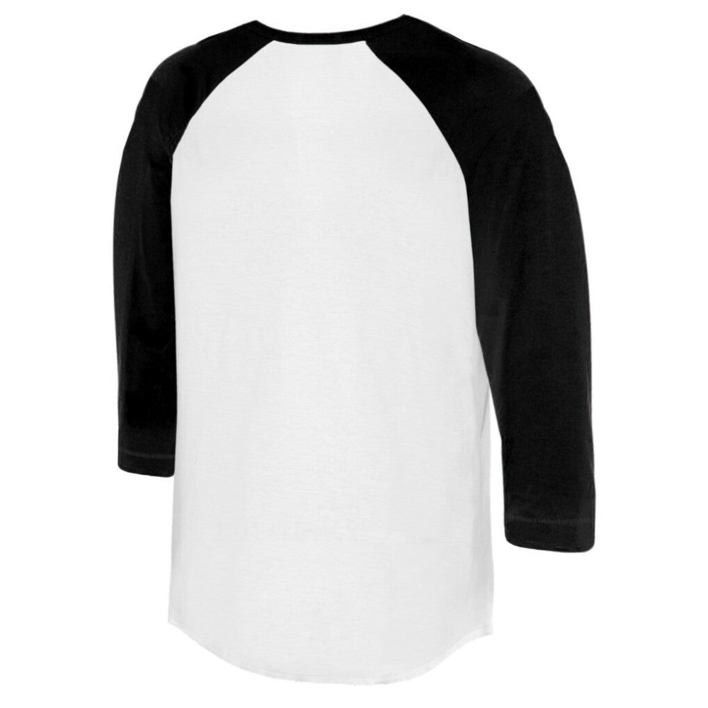 Miami Marlins Tiny Turnip Women's Lucky Charm 3/4-Sleeve Raglan T-Shirt - White/Black