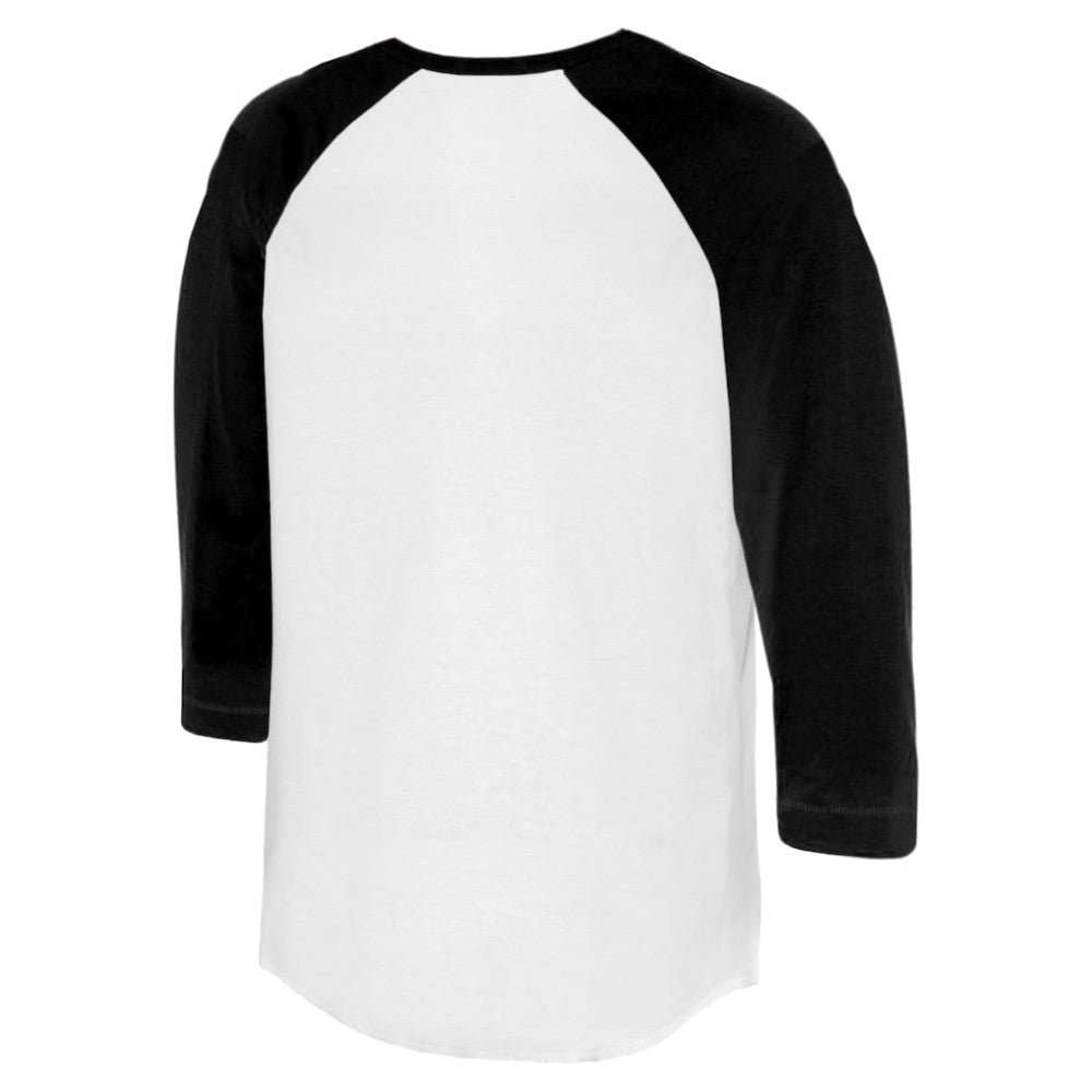 Colorado Rockies Tiny Turnip Unisex Stega 3/4-Sleeve Raglan T-Shirt - White/Black