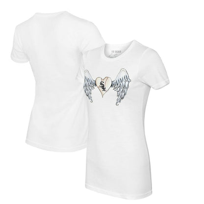 Chicago White Sox Tiny Turnip Women's Angel Wings T-Shirt - White