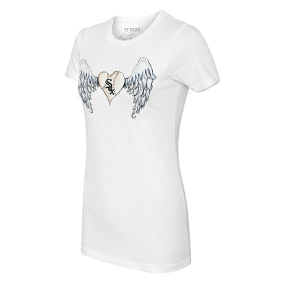 Chicago White Sox Tiny Turnip Women's Angel Wings T-Shirt - White