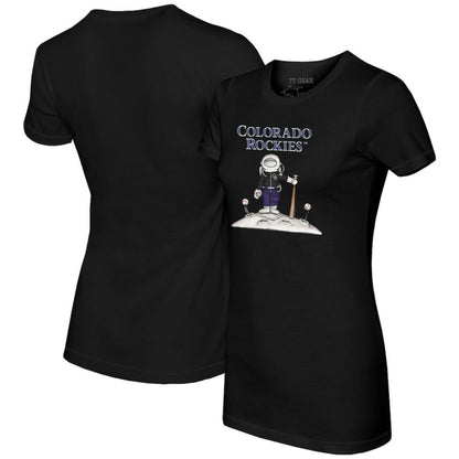Colorado Rockies Tiny Turnip Women's Astronaut T-Shirt - Black