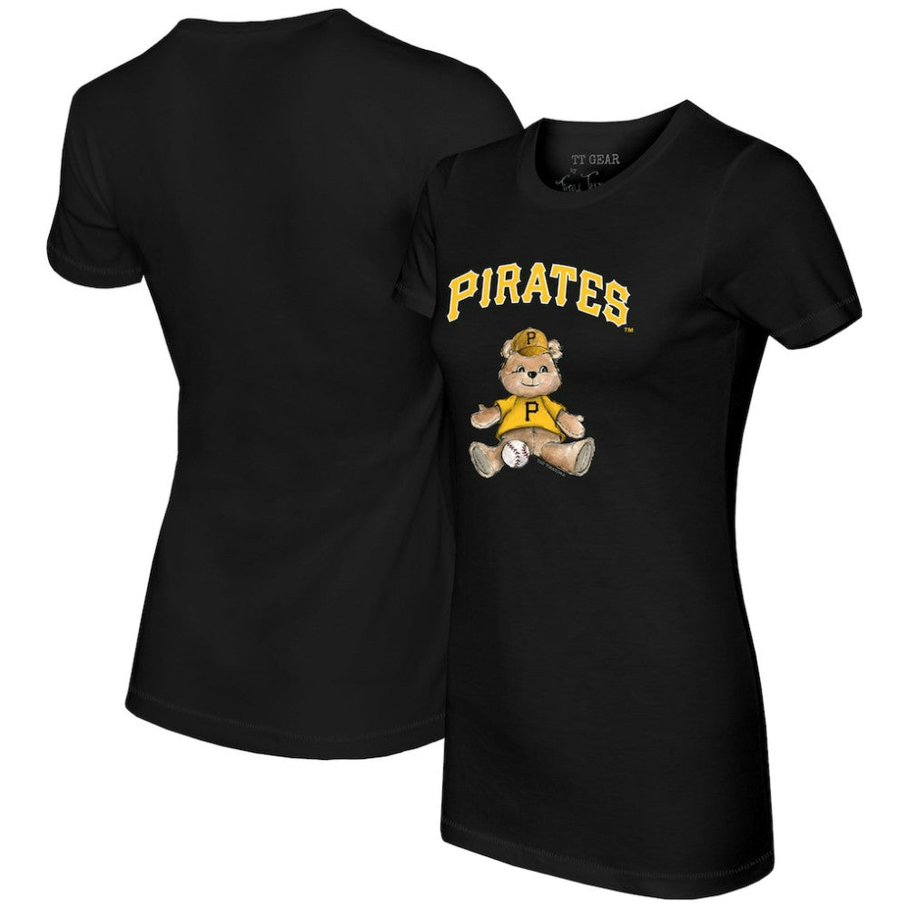 Pittsburgh Pirates Tiny Turnip Women's Teddy Boy T-Shirt - Black