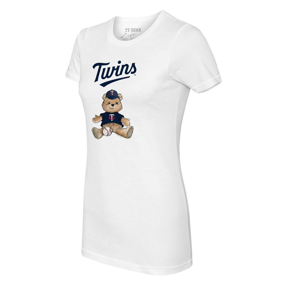 Minnesota Twins Tiny Turnip Women's Teddy Boy T-Shirt - White