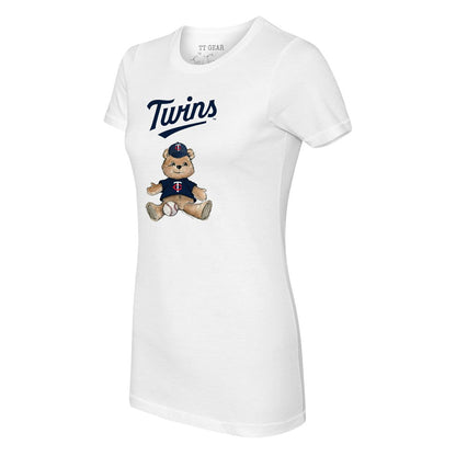 Minnesota Twins Tiny Turnip Women's Teddy Boy T-Shirt - White