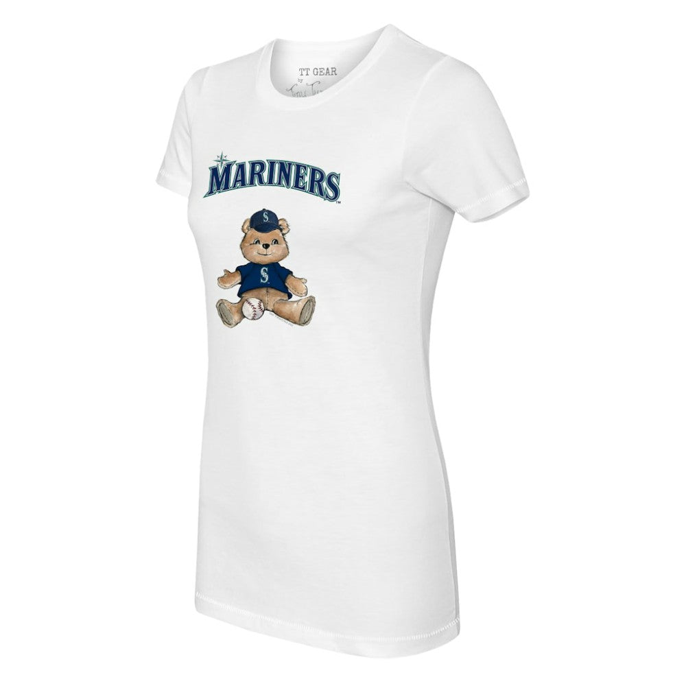 Seattle Mariners Tiny Turnip Women's Teddy Boy T-Shirt - White