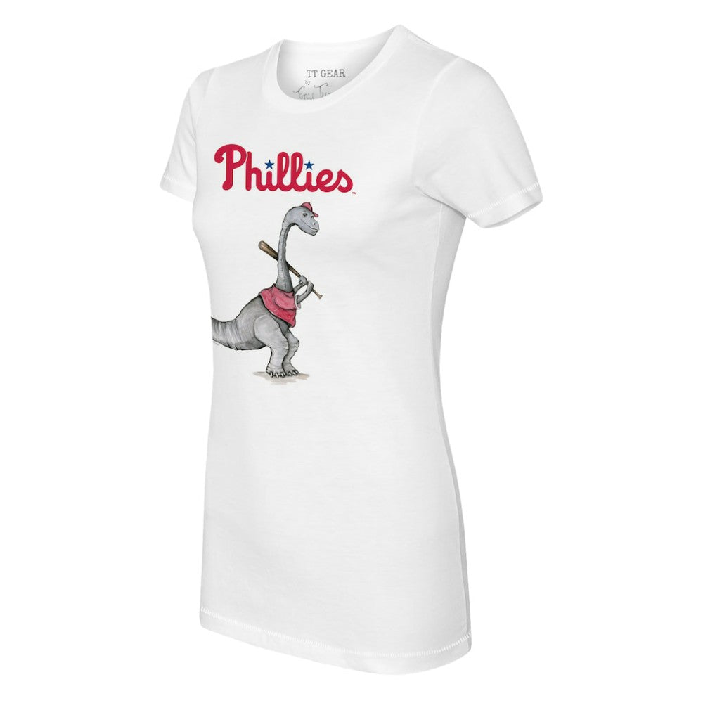 Philadelphia Phillies Tiny Turnip Women's Bronto T-Shirt - White