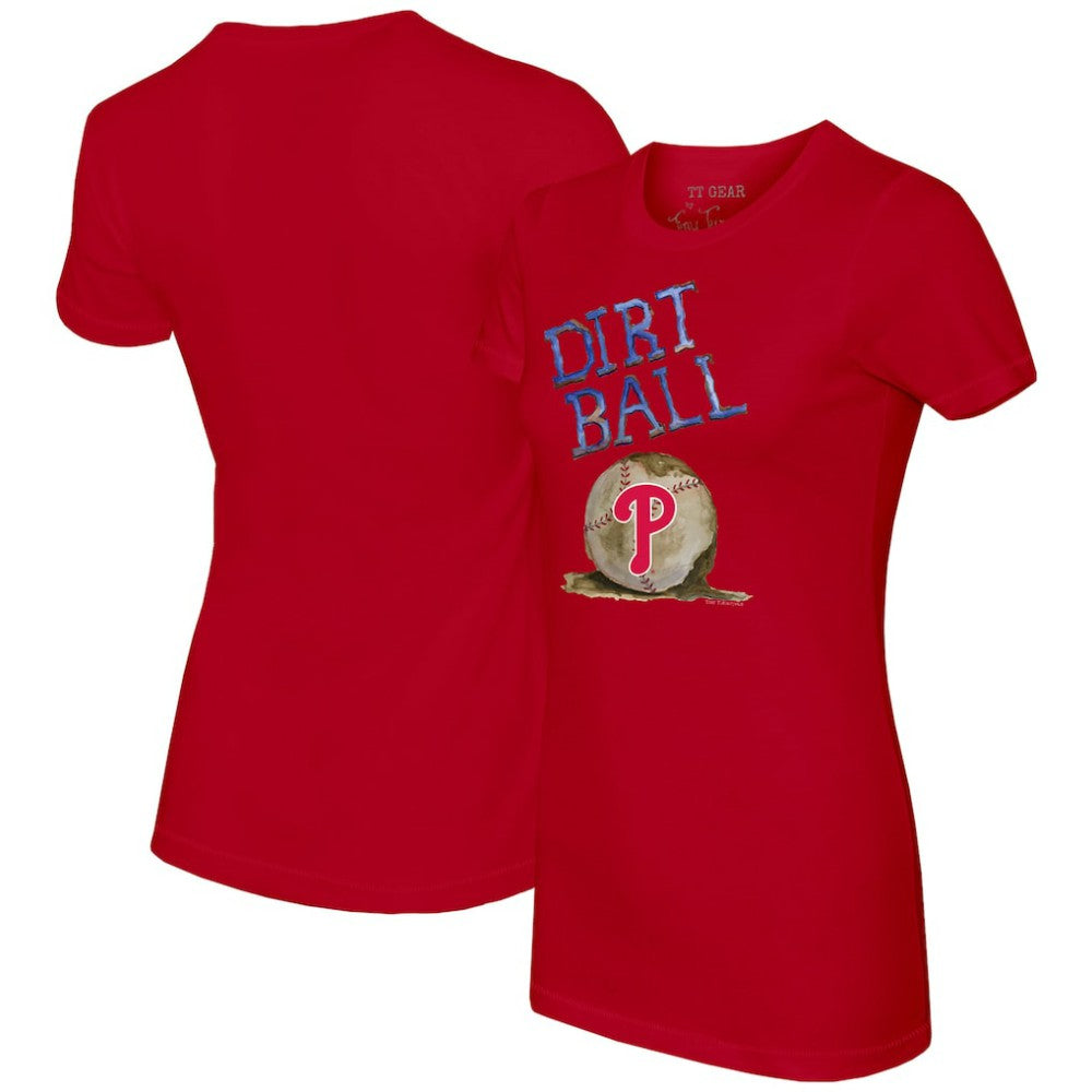 Philadelphia Phillies Tiny Turnip Women's Dirt Ball T-Shirt - Red