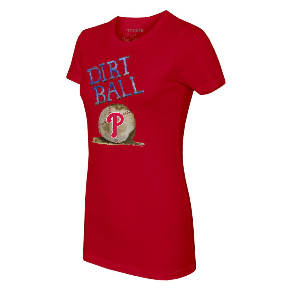 Philadelphia Phillies Tiny Turnip Women's Dirt Ball T-Shirt - Red