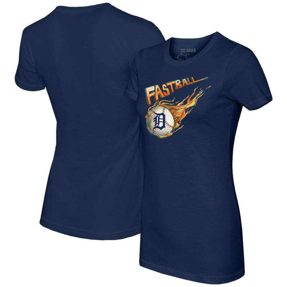 Detroit Tigers Tiny Turnip Women's Fastball T-Shirt - Navy