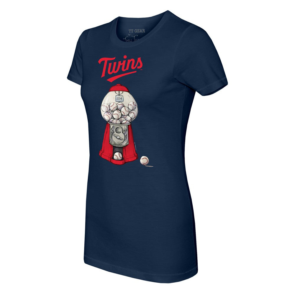Minnesota Twins Tiny Turnip Women's Gumball Machine T-Shirt - Navy