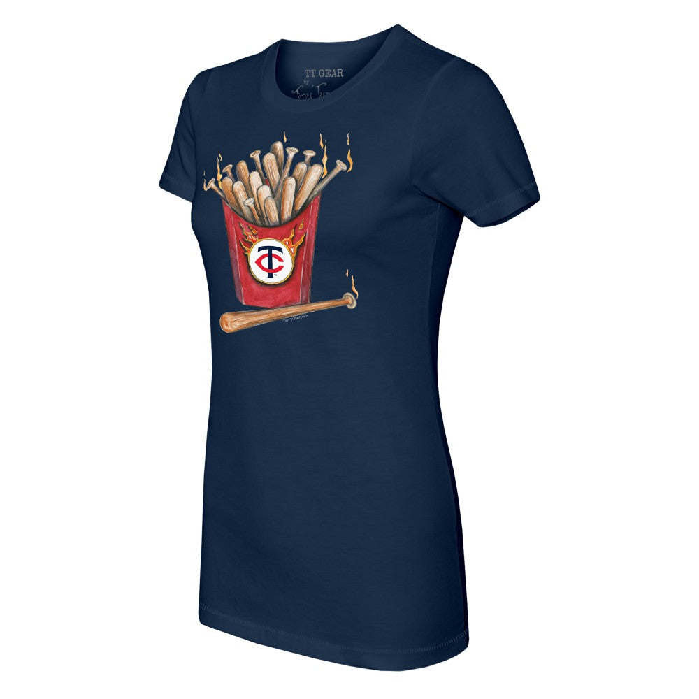 Minnesota Twins Tiny Turnip Women's Hot Bats T-Shirt - Navy