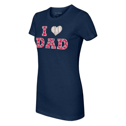 Washington Nationals Tiny Turnip Women's I Love Dad T-Shirt - Navy