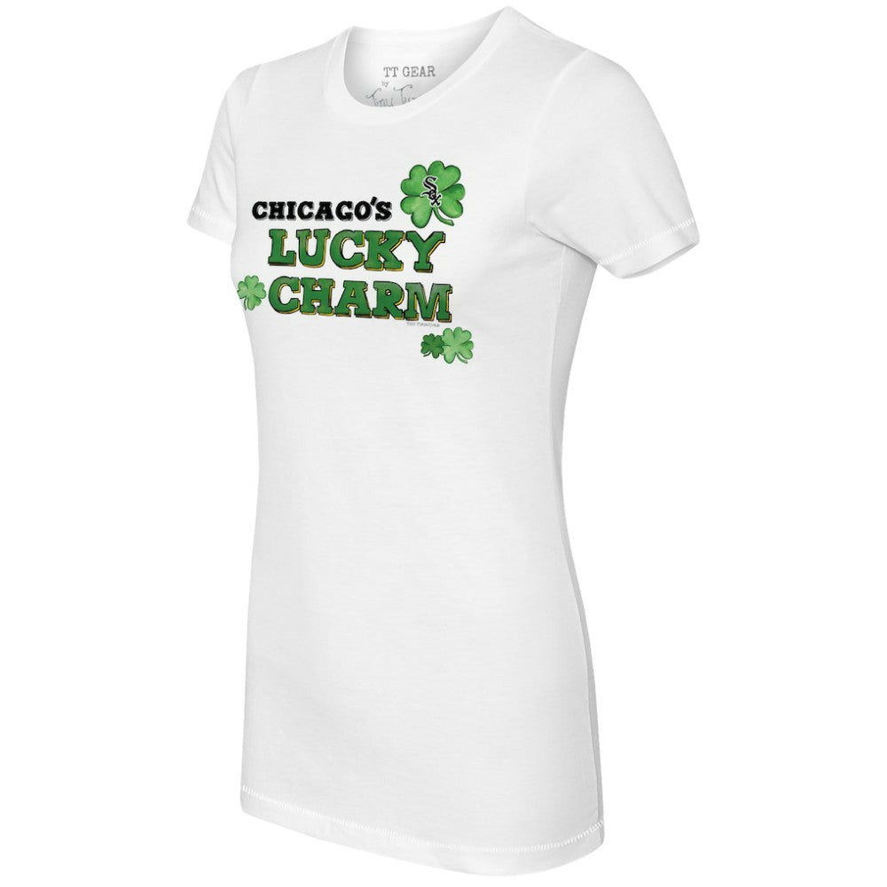 Chicago White Sox Tiny Turnip Women's Lucky Charm T-Shirt - White