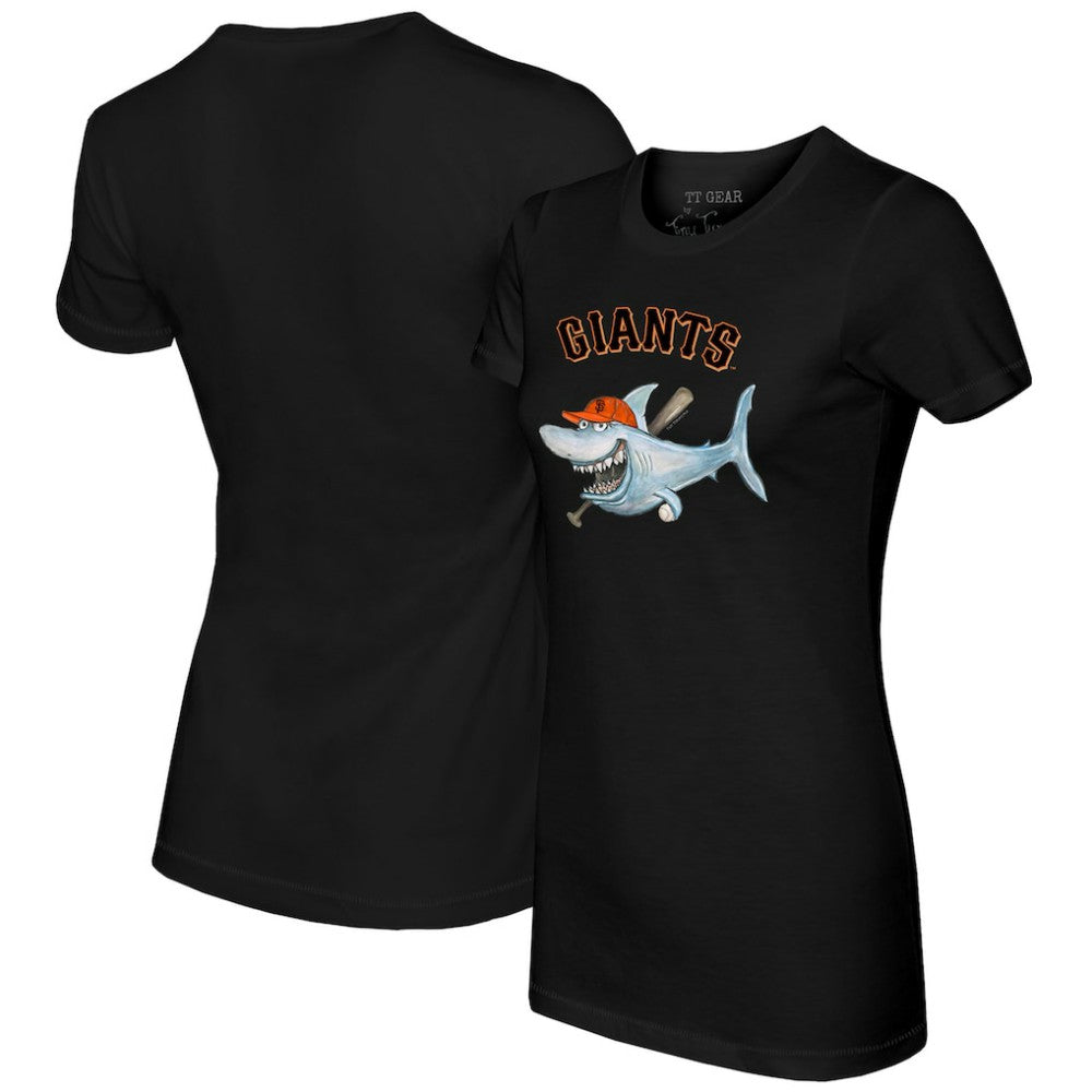 San Francisco Giants Tiny Turnip Women's Shark T-Shirt - Black