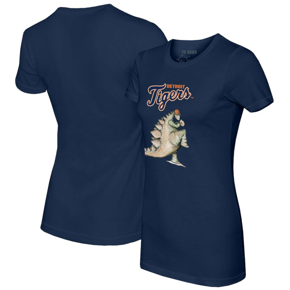 Detroit Tigers Tiny Turnip Women's Stega T-Shirt - Navy
