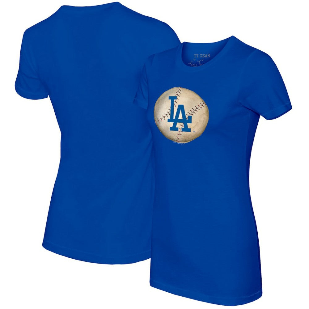 Los Angeles Dodgers Tiny Turnip Women's Stitched Baseball T-Shirt - Royal