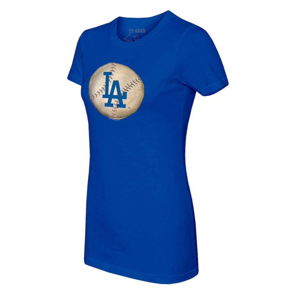 Los Angeles Dodgers Tiny Turnip Women's Stitched Baseball T-Shirt - Royal