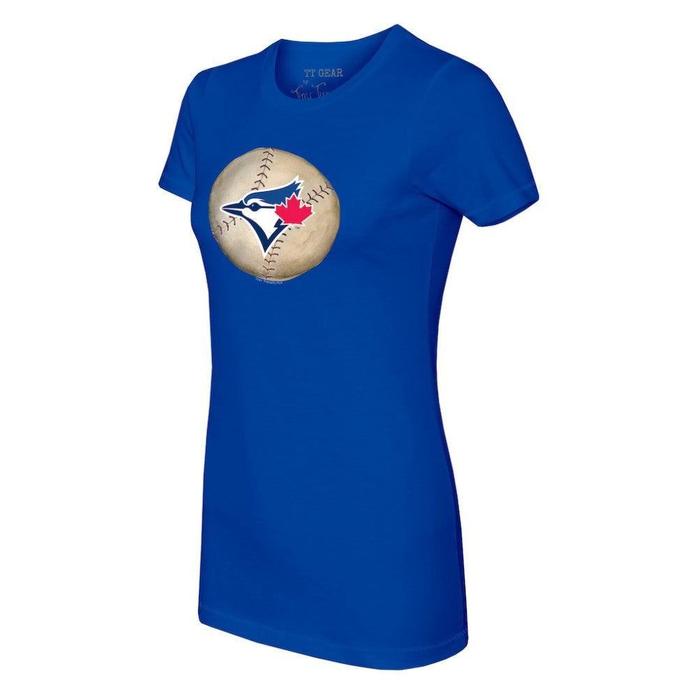 Toronto Blue Jays Tiny Turnip Women's Stitched Baseball T-Shirt - Royal