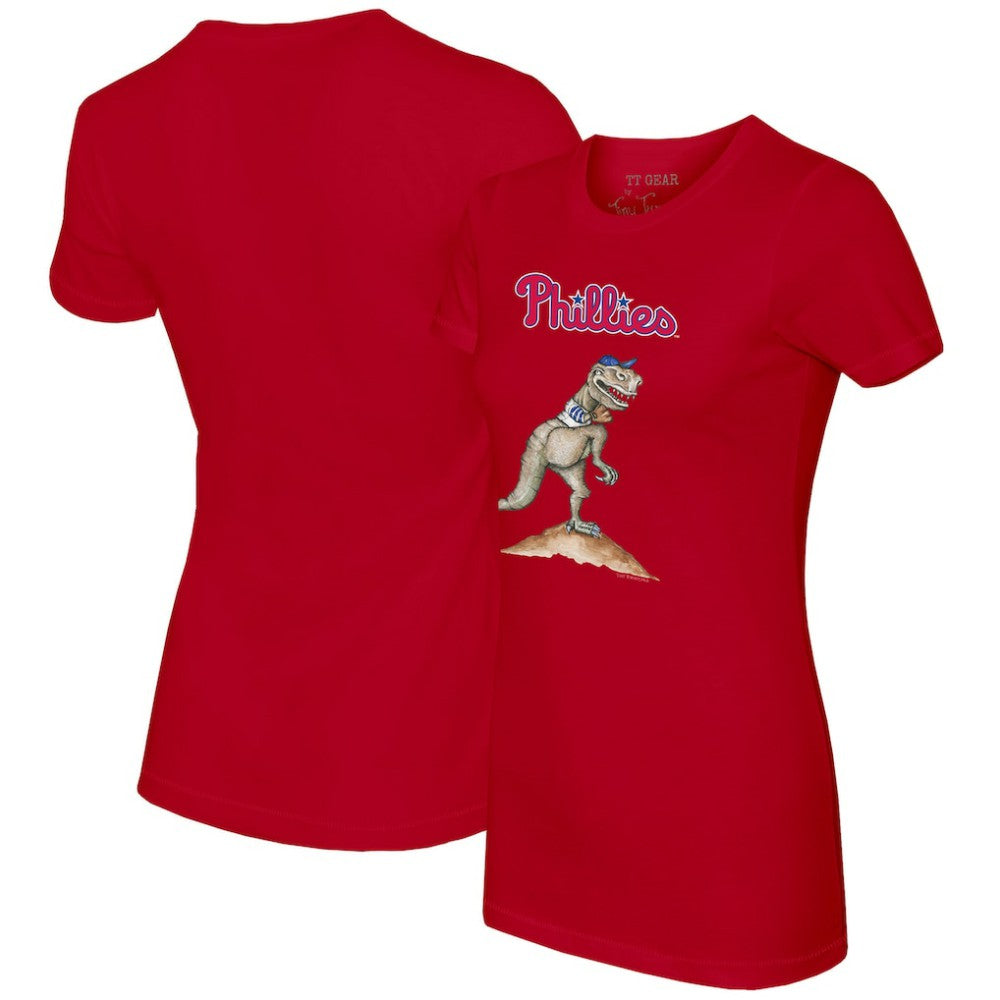 Philadelphia Phillies Tiny Turnip Women's TT Rex T-Shirt - Red