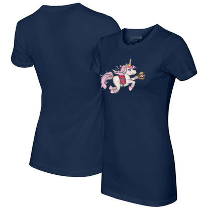 Washington Nationals Tiny Turnip Women's Unicorn T-Shirt - Navy