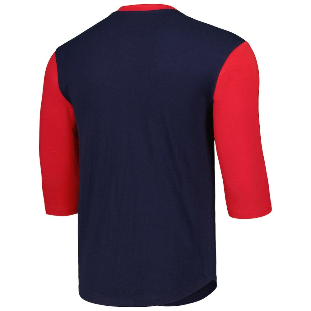 Chicago White Sox Cooperstown Collection Legendary Slub Henley 3/4-Sleeve T-Shirt - Navy | Mitchell & Ness