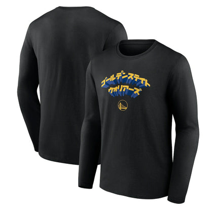Golden State Warriors Japanese Heritage Long Sleeve T-Shirt sale - Black | Fanatics sale