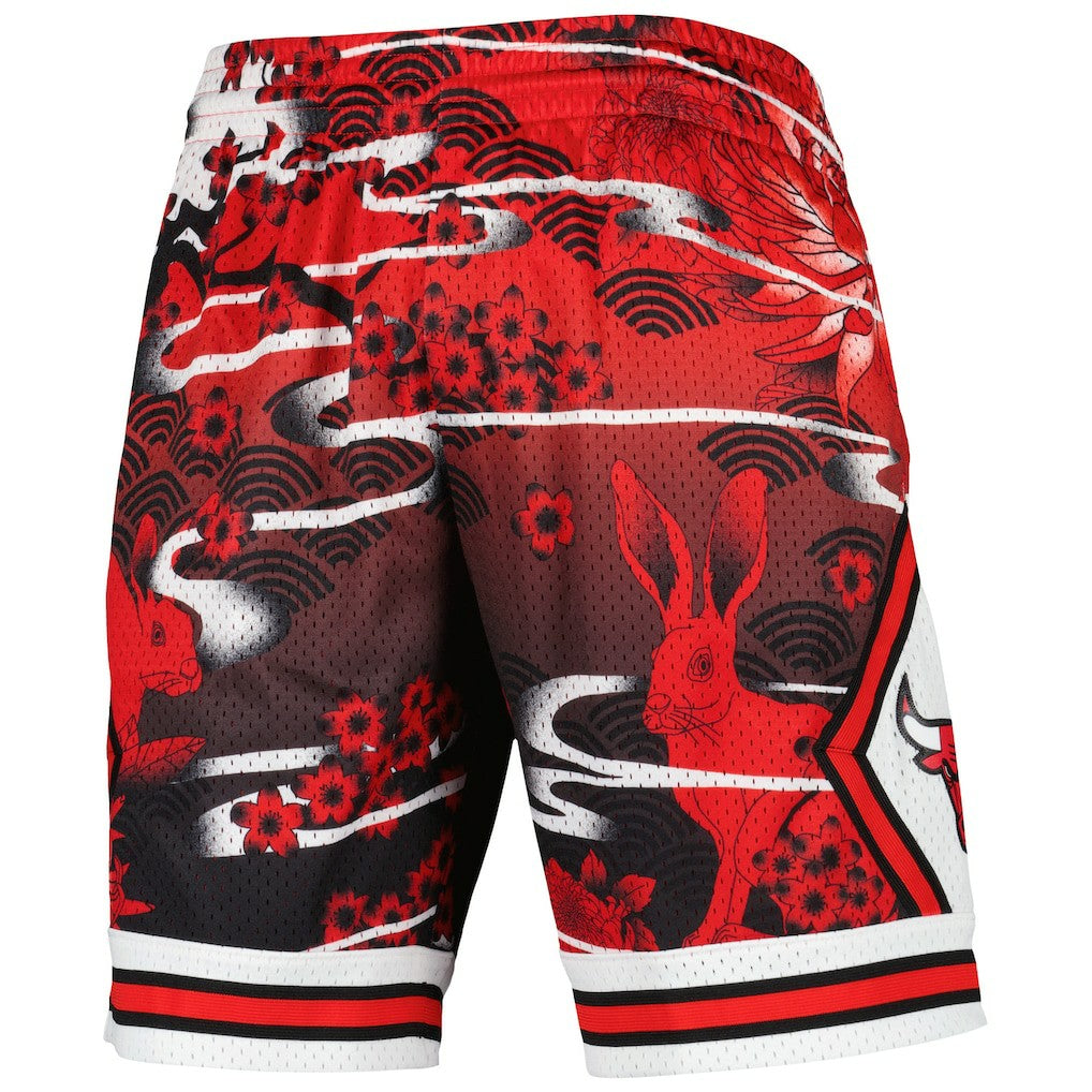Chicago Bulls Lunar New Year Swingman Shorts - Red | Mitchell & Ness shop