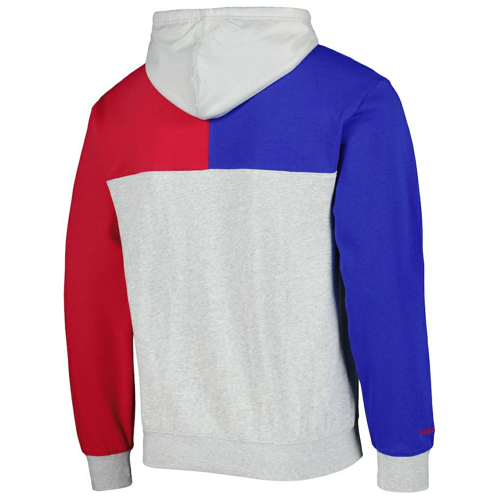 Philadelphia 76ers Tie-Breaker Pullover Hoodie sale - Heather Gray | Mitchell & Ness discount