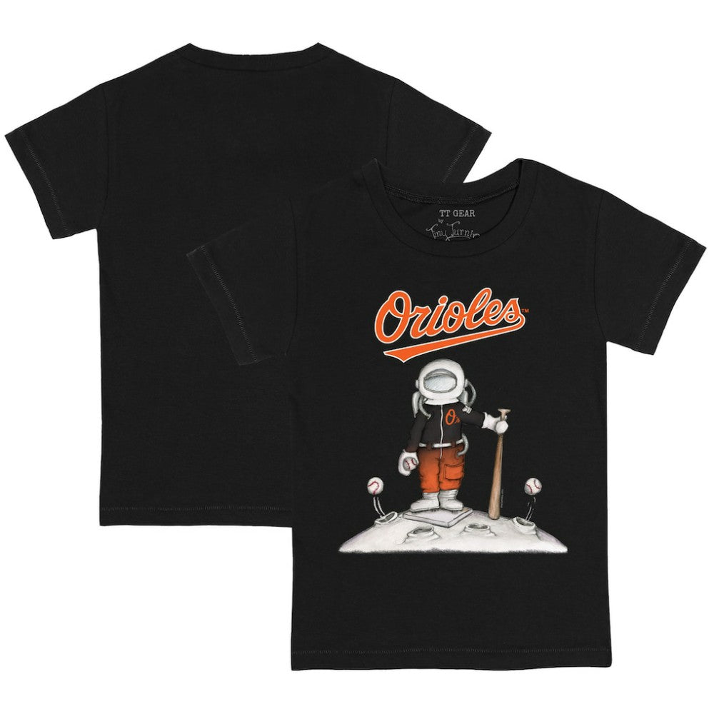 Baltimore Orioles Tiny Turnip Youth Astronaut T-Shirt - Black